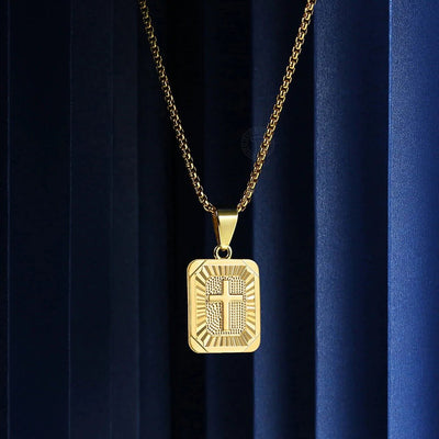 Cross Stainless Steel Necklace Durable High Quality Shine Unisex Jewelry Crafted For Everyday Wear