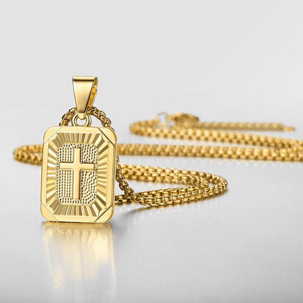 Cross Stainless Steel Necklace Durable High Quality Shine Unisex Jewelry Crafted For Everyday Wear
