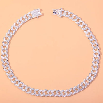 Cuban Link Chain Necklace For Men And Women Premium Gold Tone Stainless Steel Durable Accessory