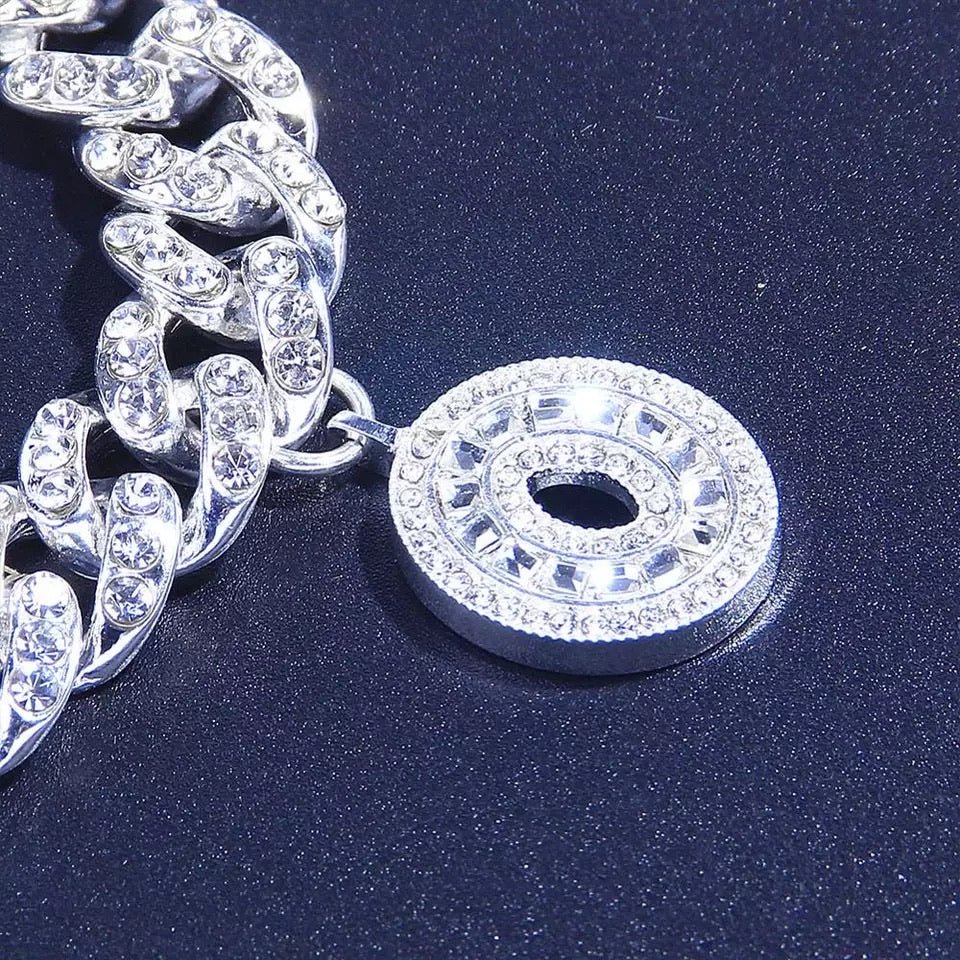 Elegant Cuban Style Rhinestone Anklet For Women With Sparkling Design And Dainty Charm