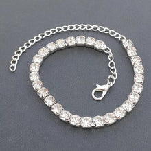Cubic Zirconia Tennis Chain Anklets For Women Elegant Jewelry Sparkling Modern Gift