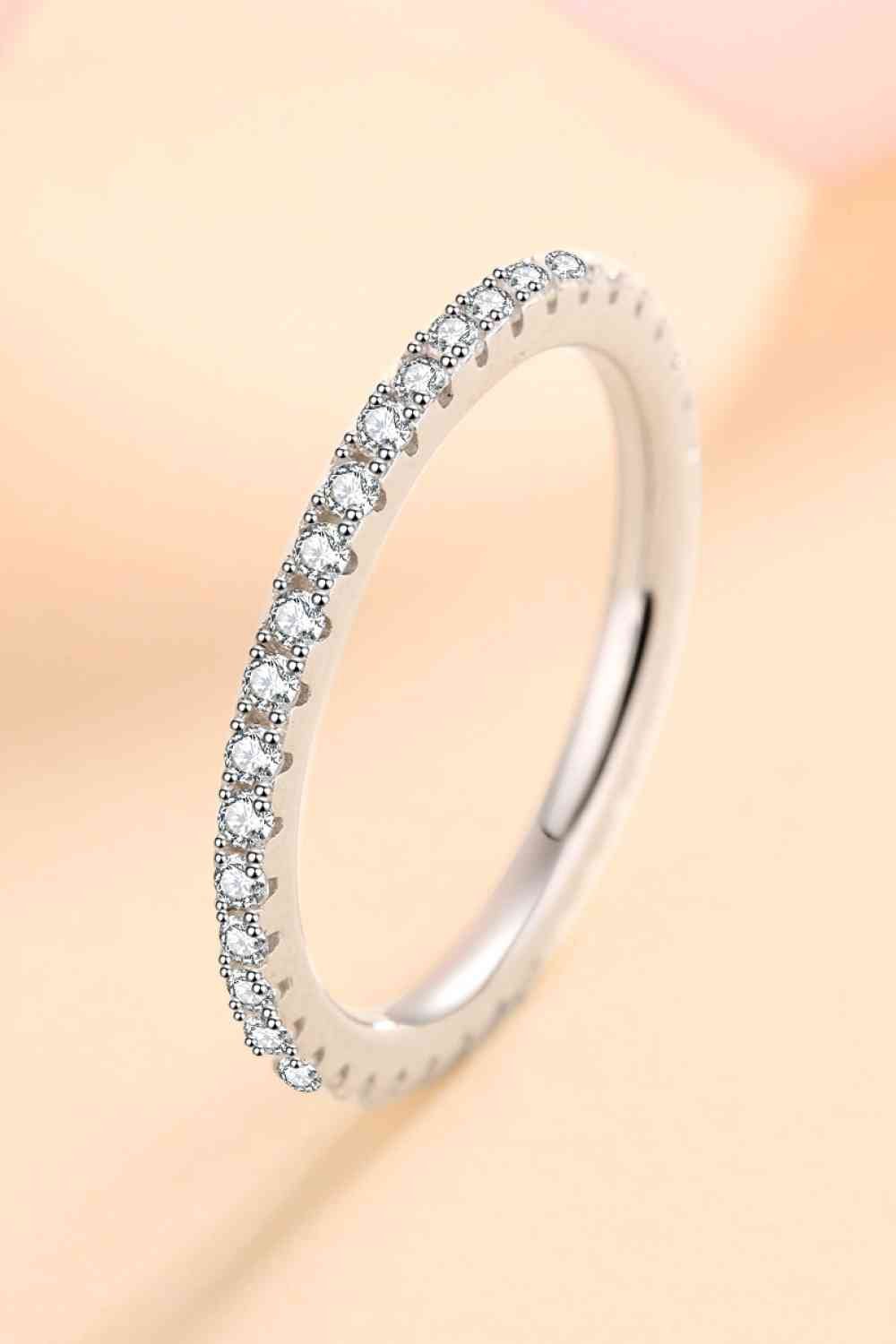 Curious Time 925 Sterling Silver Moissanite Ring for All Occasions