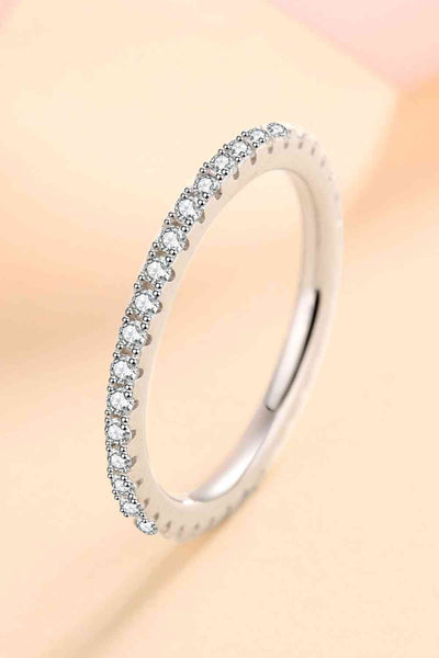 Curious Time 925 Sterling Silver Moissanite Ring for All Occasions