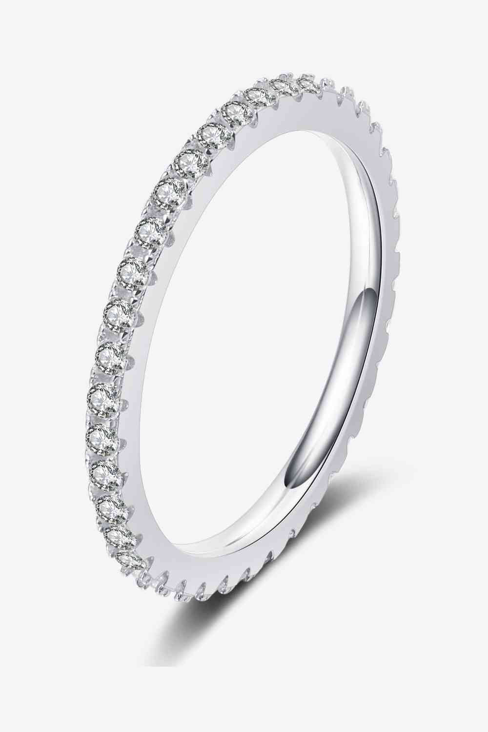 Curious Time 925 Sterling Silver Moissanite Ring for All Occasions