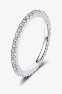 Curious Time 925 Sterling Silver Moissanite Ring for All Occasions