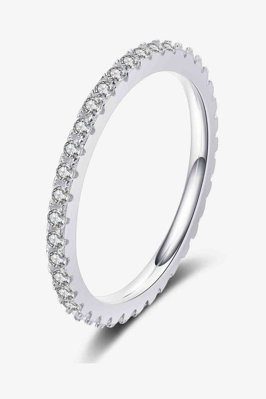 Curious Time 925 Sterling Silver Moissanite Ring for All Occasions