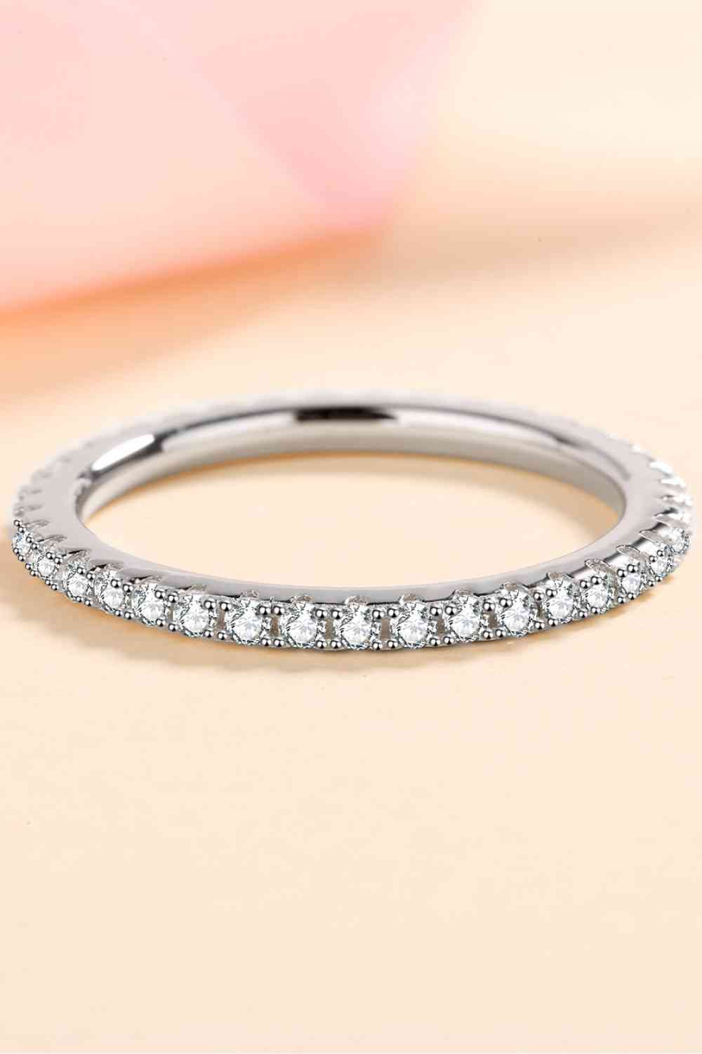 Curious Time 925 Sterling Silver Moissanite Ring for All Occasions