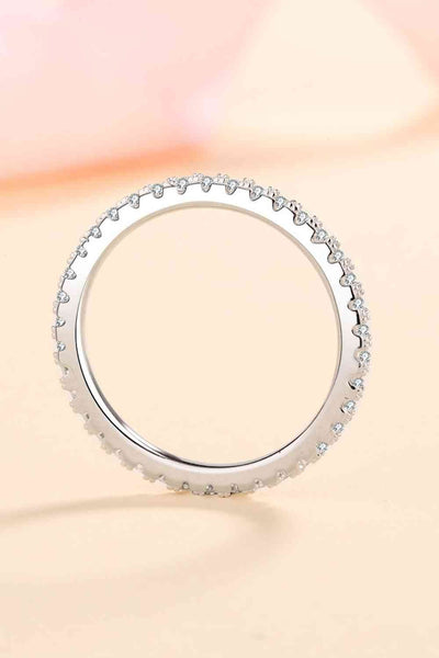 Curious Time 925 Sterling Silver Moissanite Ring for All Occasions