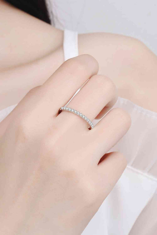 Curious Time 925 Sterling Silver Moissanite Ring for All Occasions