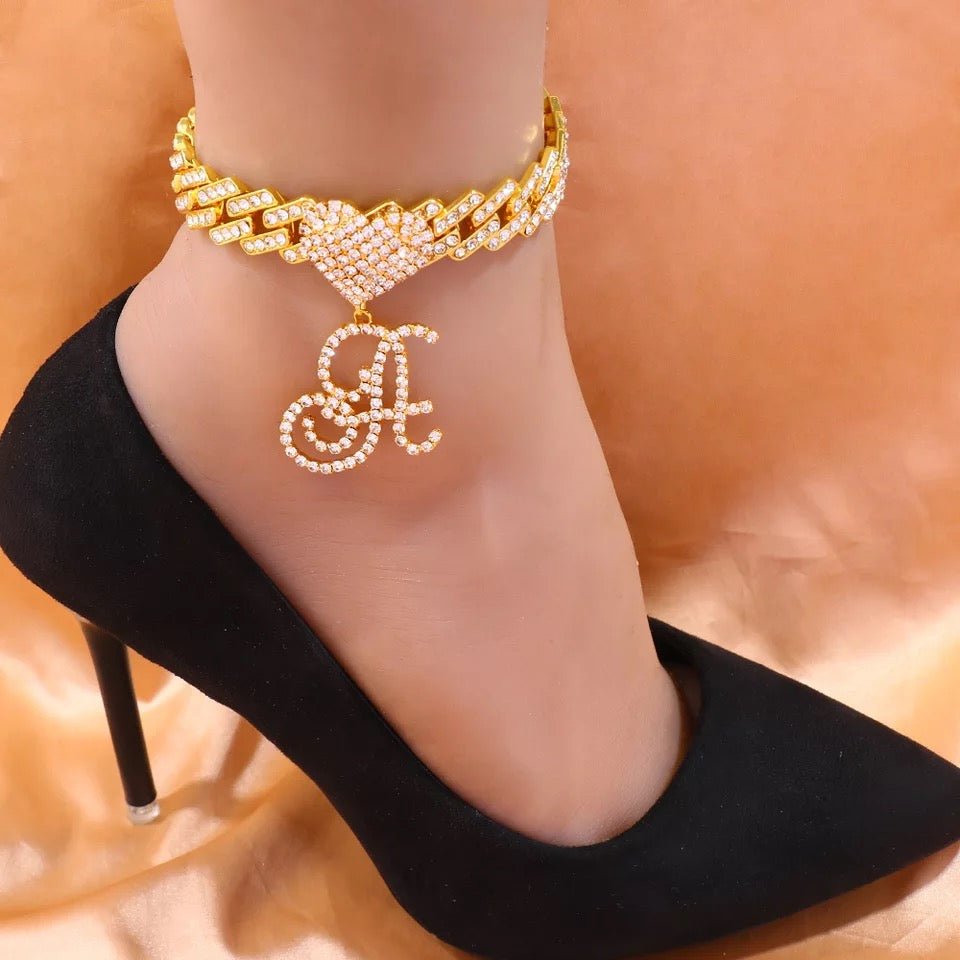 Cursive Heart Anklet Elegant Delicate Jewelry For Women Perfect Finishing Touch For Any Outfit