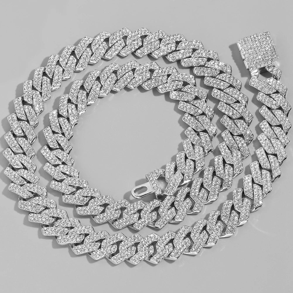 Cursive Letter Cuban Chain Necklace Initial Pendant Personalized Jewelry For Men And Women