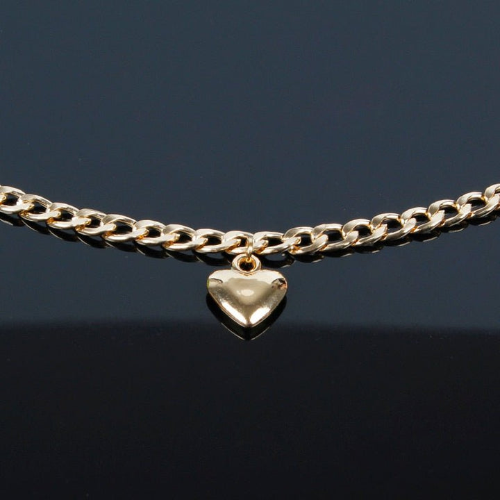 Cute Heart Lock Necklace Gold Silver Choker Necklace