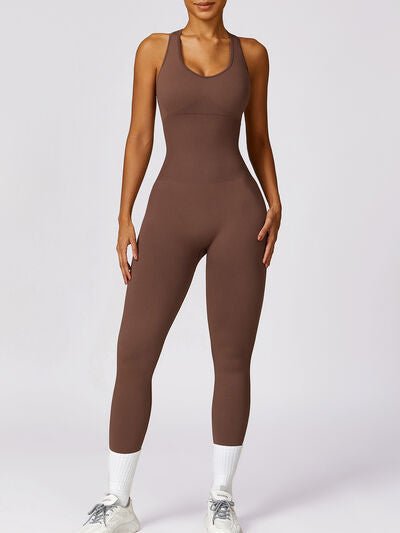 Athletic Cutout Back Jumpsuit for Active Lifestyle Fashion