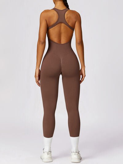 Athletic Cutout Back Jumpsuit for Active Lifestyle Fashion