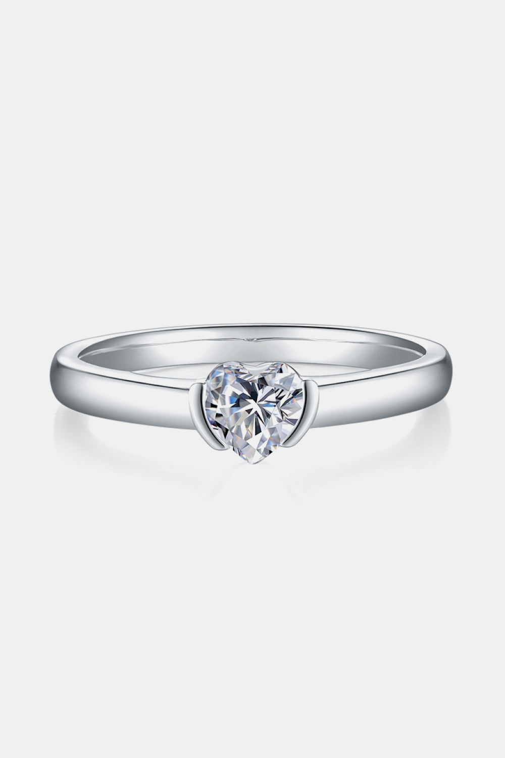 Moissanite 925 Sterling Silver Solitaire Ring for Elegance