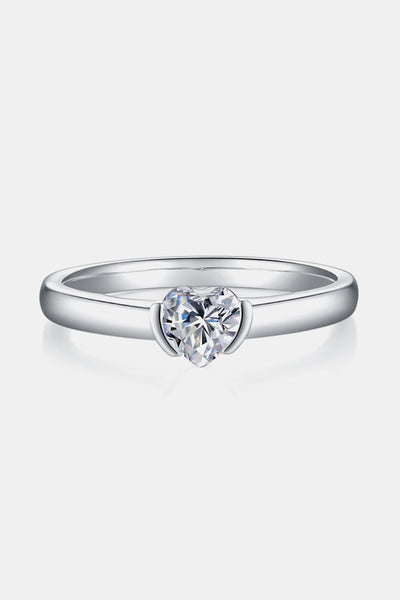 Moissanite 925 Sterling Silver Solitaire Ring for Elegance