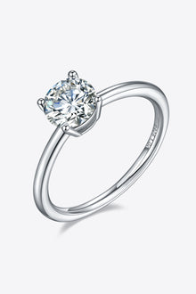 1 Carat Moissanite 925 Sterling Silver Solitaire Ring Design