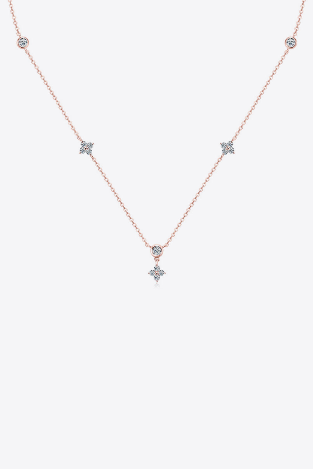 Elegant Moissanite 925 Sterling Silver Necklace Gift