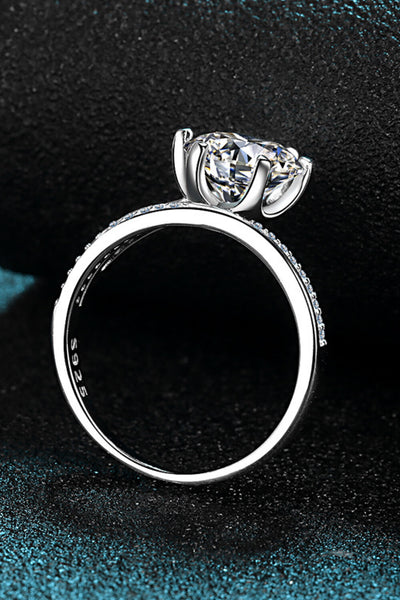 Stunning 3 Carat Moissanite 6-Prong Ring for Elegance