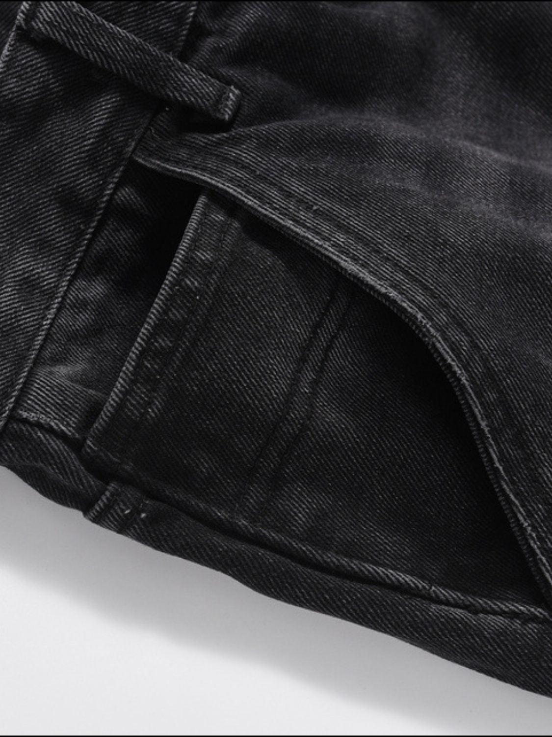 Men's Full Size Washed Straight Leg Jeans Plus Size Fit