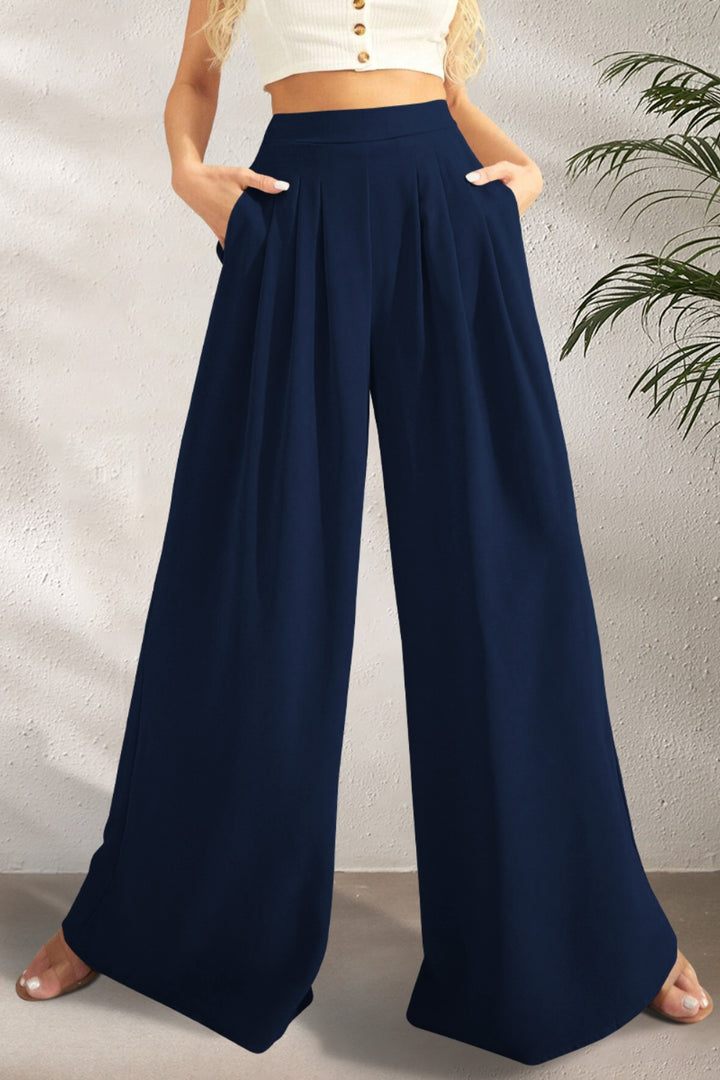 Chic High-Waisted Wide-Leg Pants