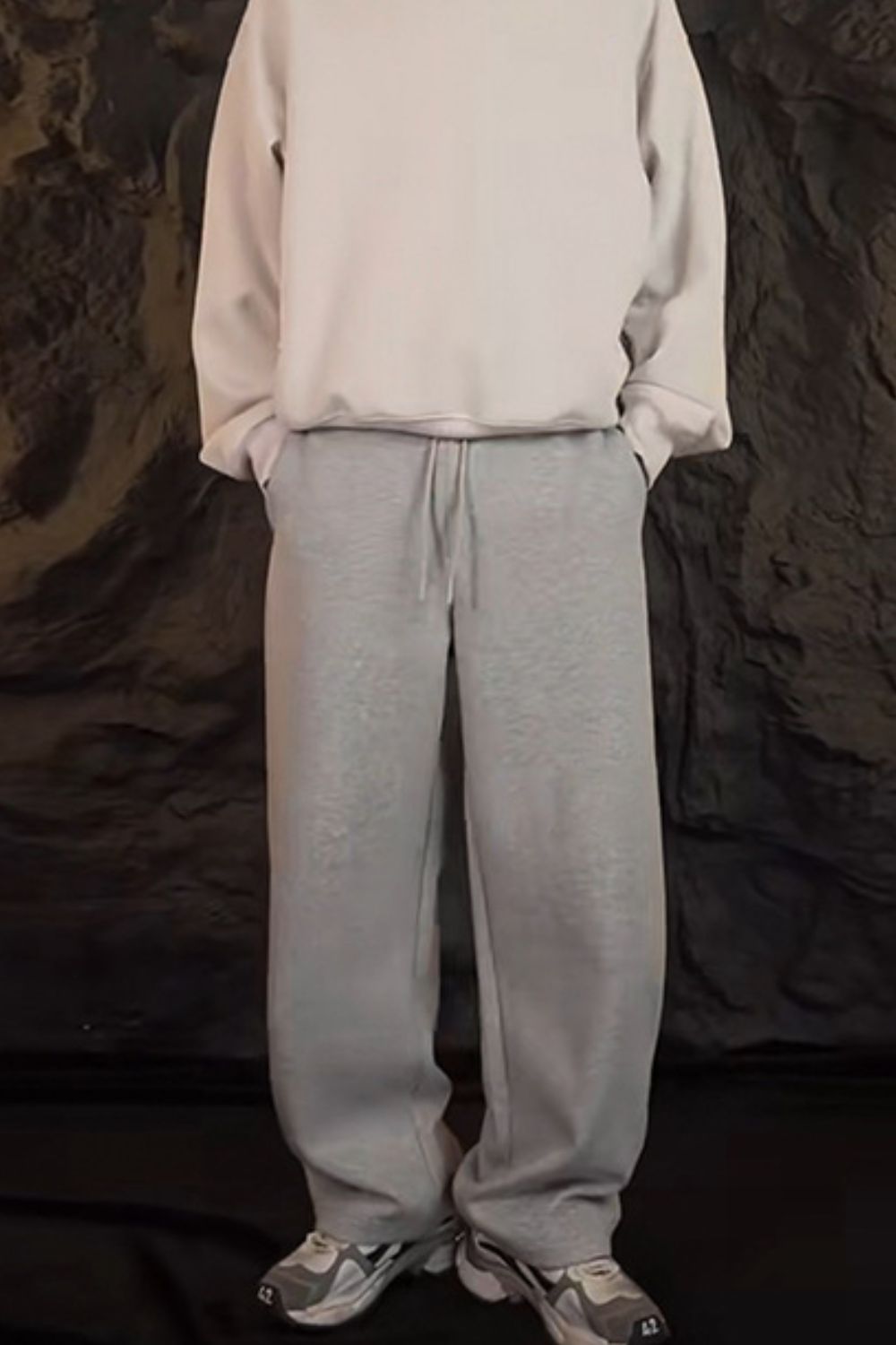 Men's Drawstring Straight-Leg Sweatpants for Comfort Wear