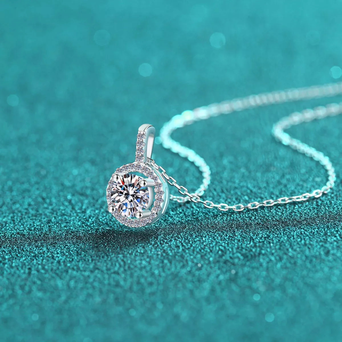 2 Carat Moissanite Pendant Necklace