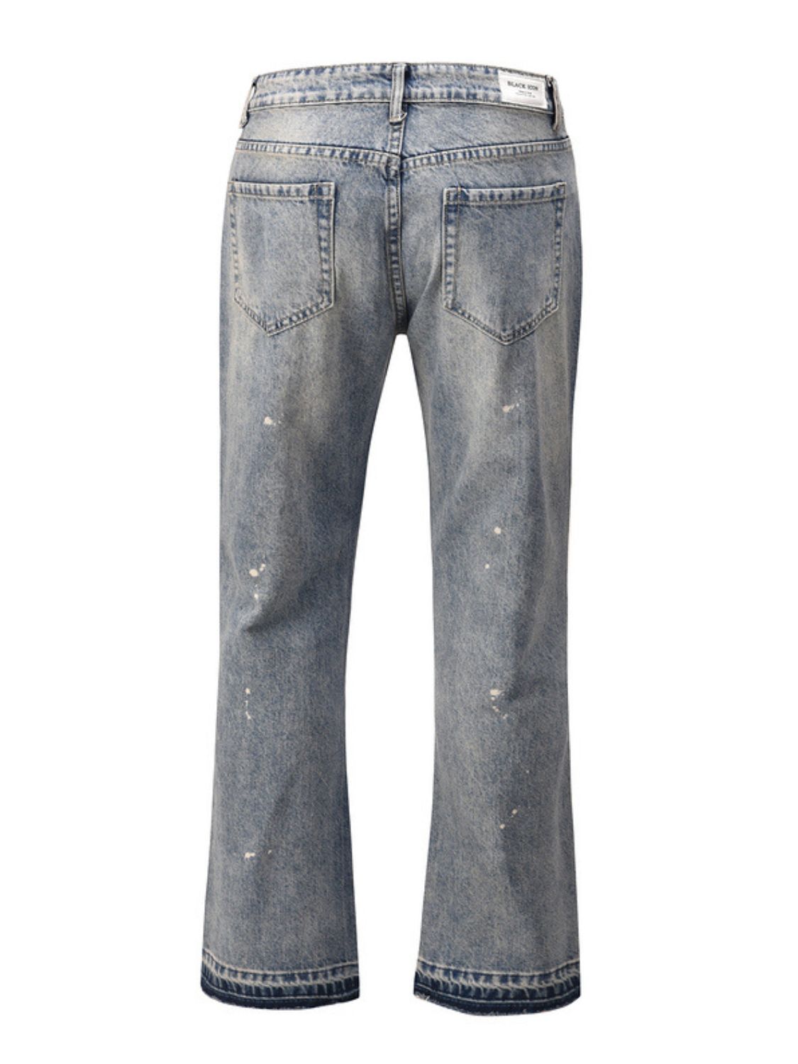 Men's Frayed Hem Bootcut Jeans for Modern Style Fashion
