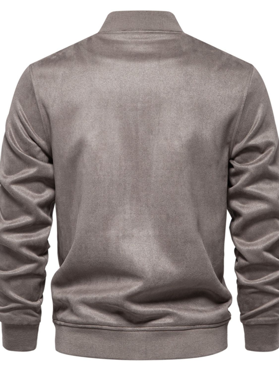 Men's Baseball Collar Snap Down Jacket for Casual Wear