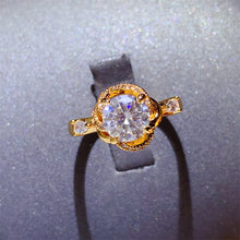 1 Carat Moissanite Zircon 925 Sterling Silver Ring Elegant
