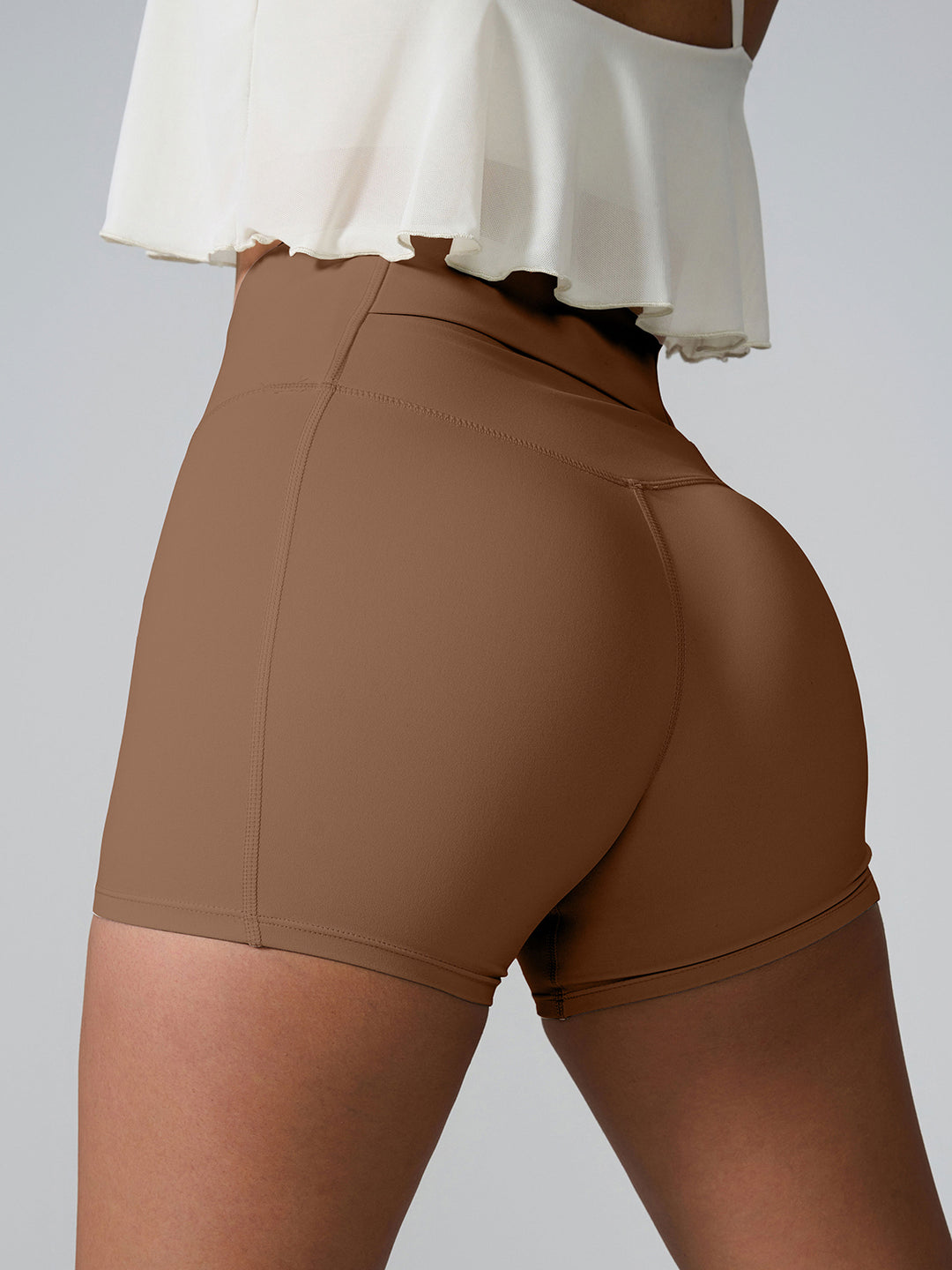 Chic High Waist Performance Shorts