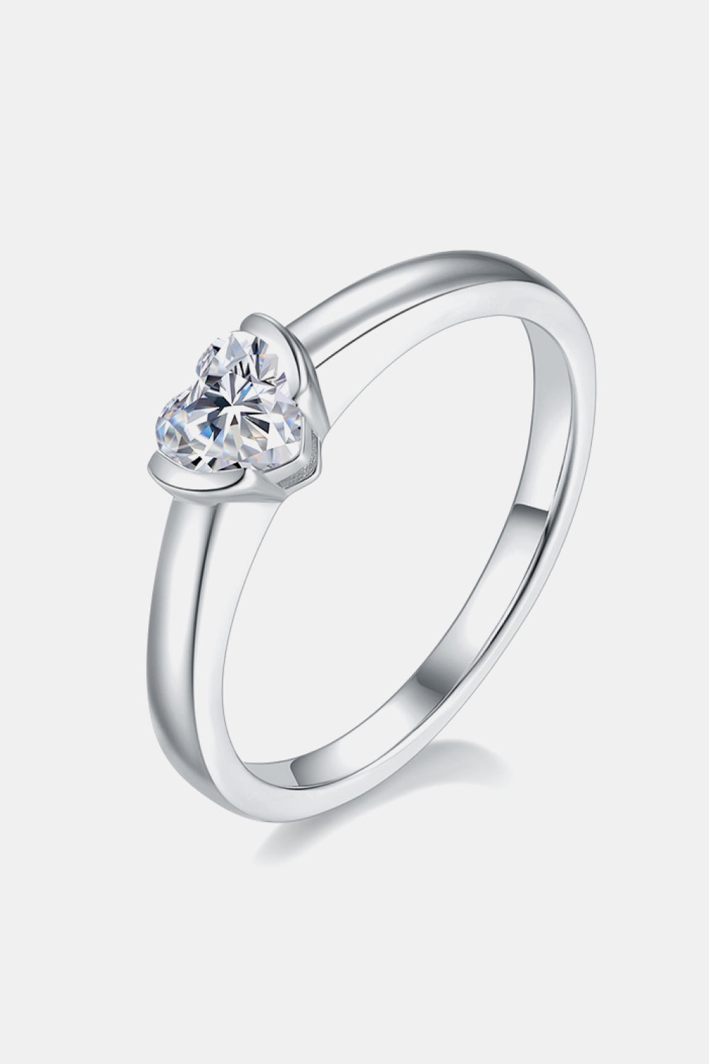 Moissanite 925 Sterling Silver Solitaire Ring for Elegance