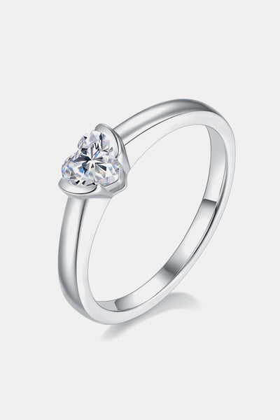 Moissanite 925 Sterling Silver Solitaire Ring for Elegance