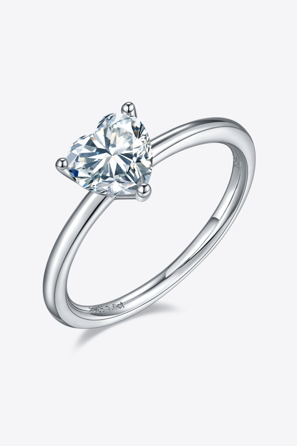 1 Carat Moissanite 925 Sterling Silver Solitaire Ring Design