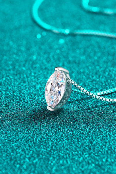 Moissanite Minimalist Necklace, 1ct