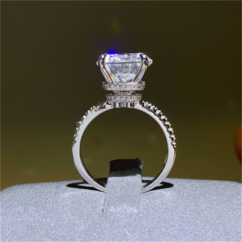 5 Carat Moissanite 925 Sterling Silver Ring for Women