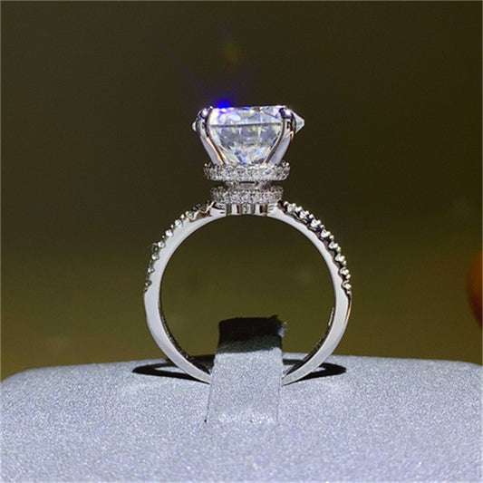 5 Carat Moissanite 925 Sterling Silver Ring for Women