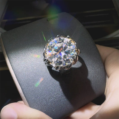 Stunning 3 Carat 925 Sterling Silver Moissanite Ring
