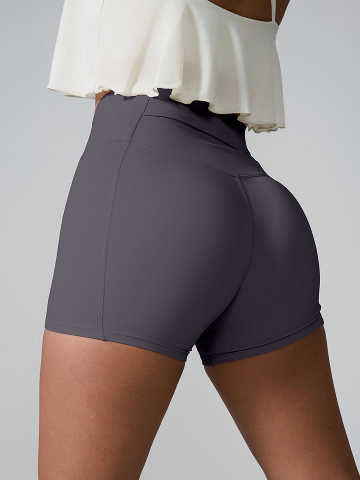 Chic High Waist Performance Shorts