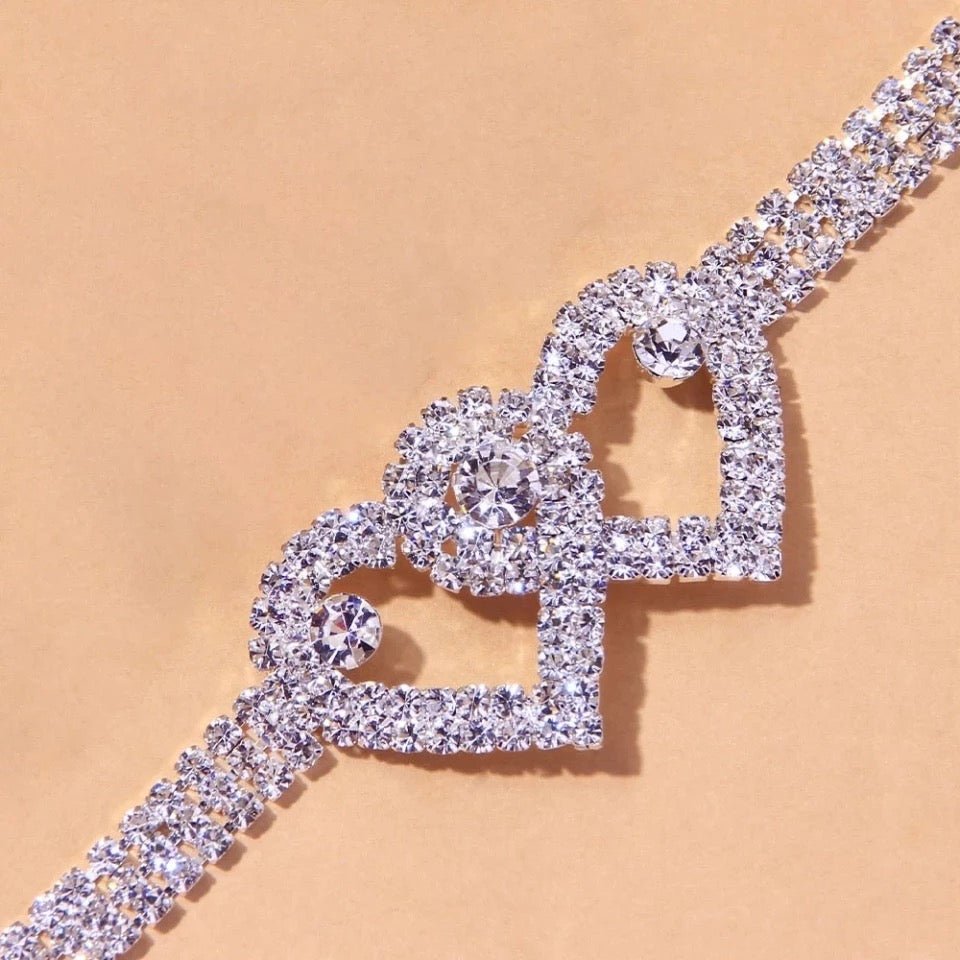 Double Heart Anklet Elegant Anklet Jewelry for Women Delicate Ankle Bracelet for Everyday Wear