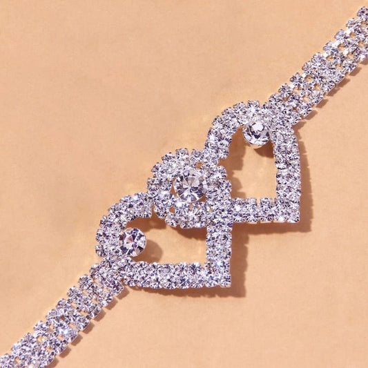 Double Heart Anklet Elegant Anklet Jewelry for Women Delicate Ankle Bracelet for Everyday Wear