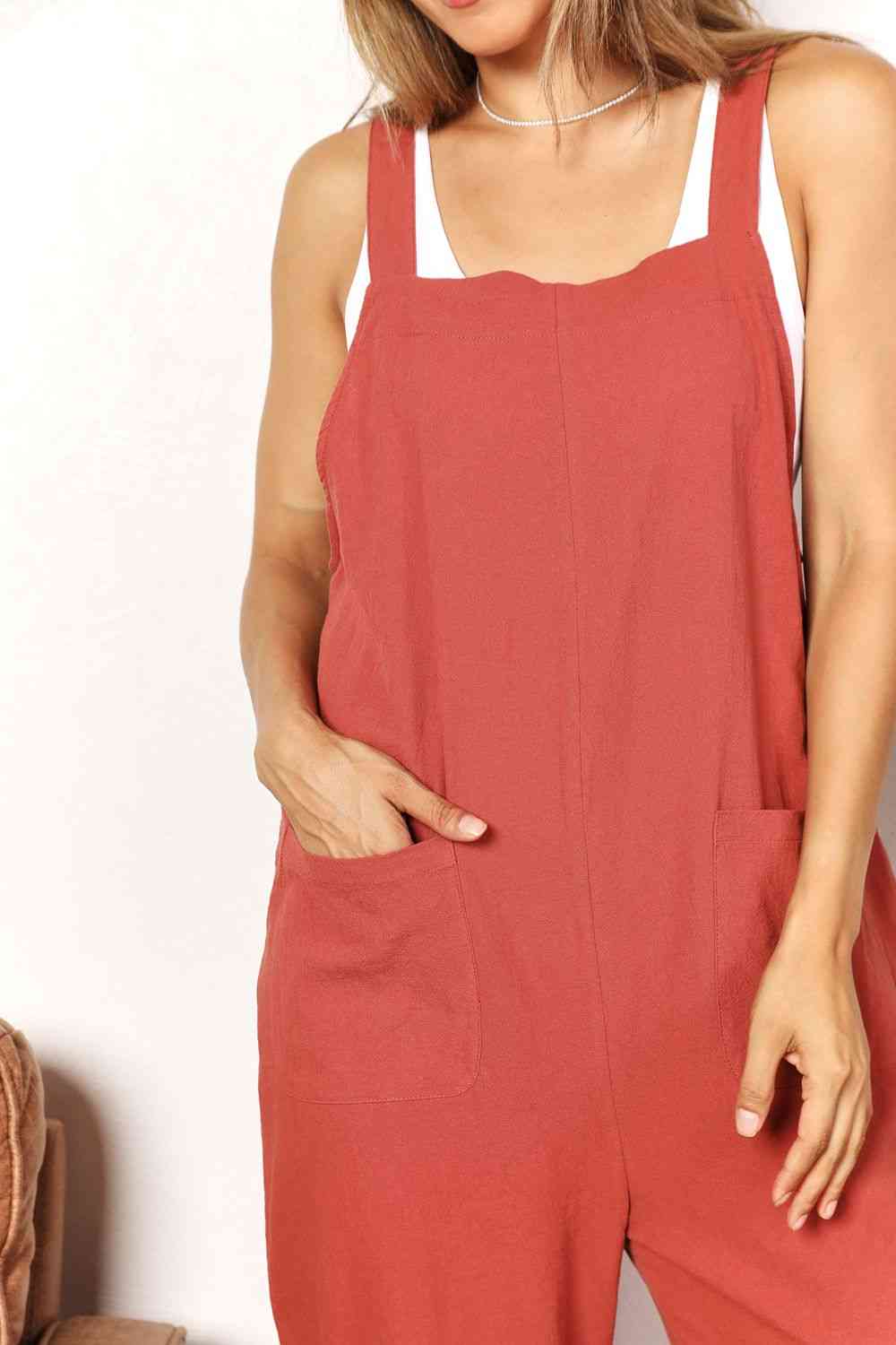 Stylish Utility Wide Leg Overalls with Front Pockets Online