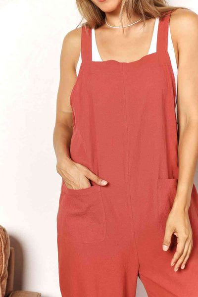 Stylish Utility Wide Leg Overalls with Front Pockets Online