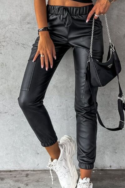 Versatile Drawstring Pants with Convenient Pockets for All