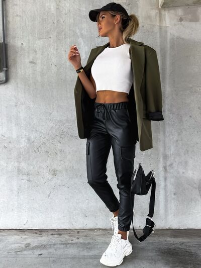 Versatile Drawstring Pants with Convenient Pockets for All