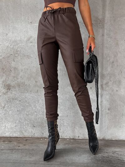 Versatile Drawstring Pants with Convenient Pockets