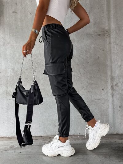 Versatile Drawstring Pants with Convenient Pockets