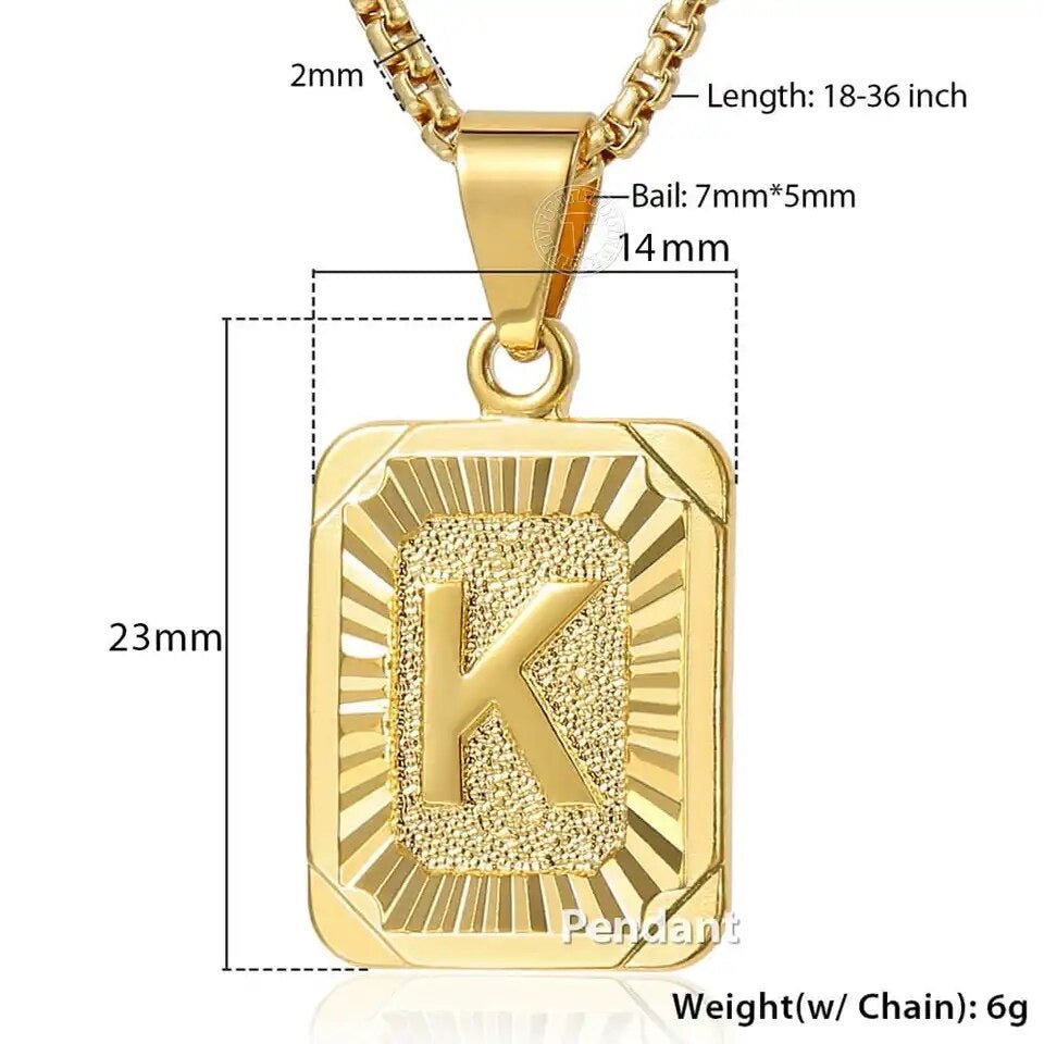 Dual Charm Initial And Heart Necklace Set In Gold Tone Stainless Steel With Personalized Initial Charm