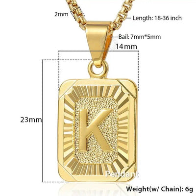 Dual Charm Initial And Heart Necklace Set In Gold Tone Stainless Steel With Personalized Initial Charm