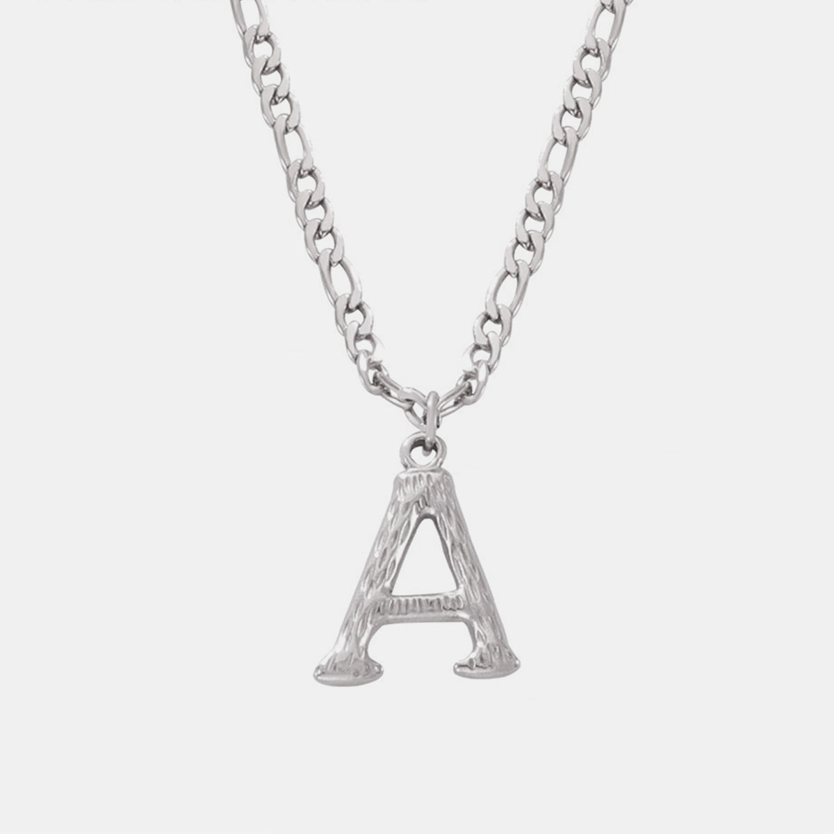 Customizable Titanium Steel Letter Pendant Necklace Monogram Jewelry Personalize Initials Gift For Women And Men